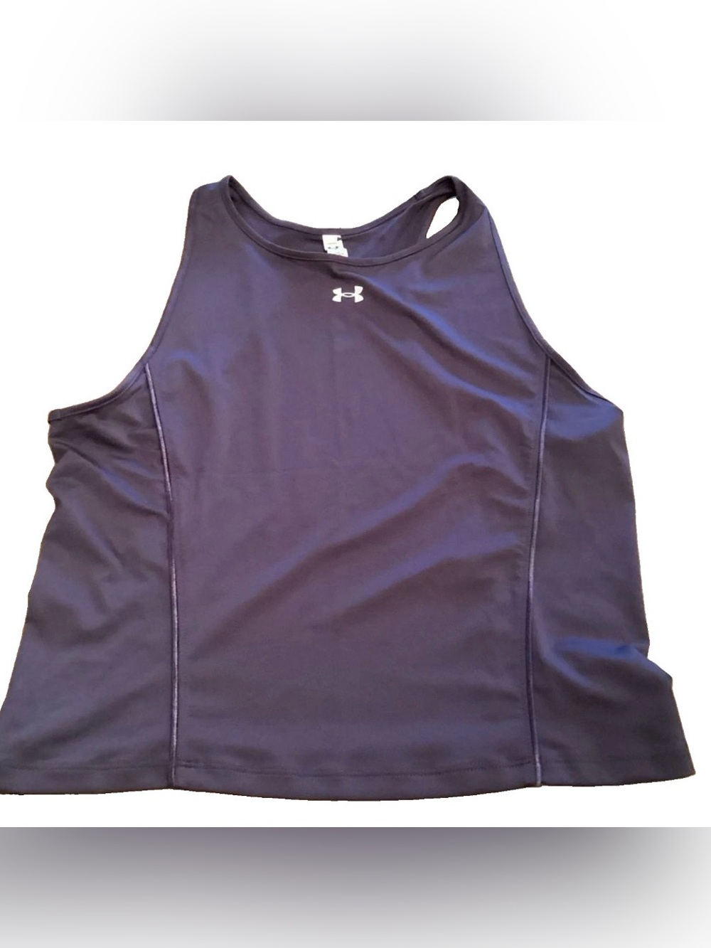 UNDER ARMOUR WOMENS LARGE SG TANK TOP RACERBACK PURPLE FITTED  1377106